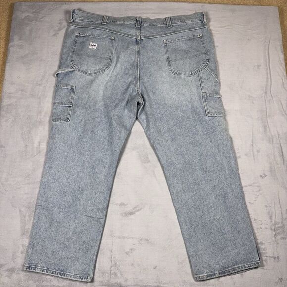 Lee Carpenter Loose Fit Workwear Union Fade Blue Denim Jeans Men’s 48x30 NWT - Picture 11 of 11
